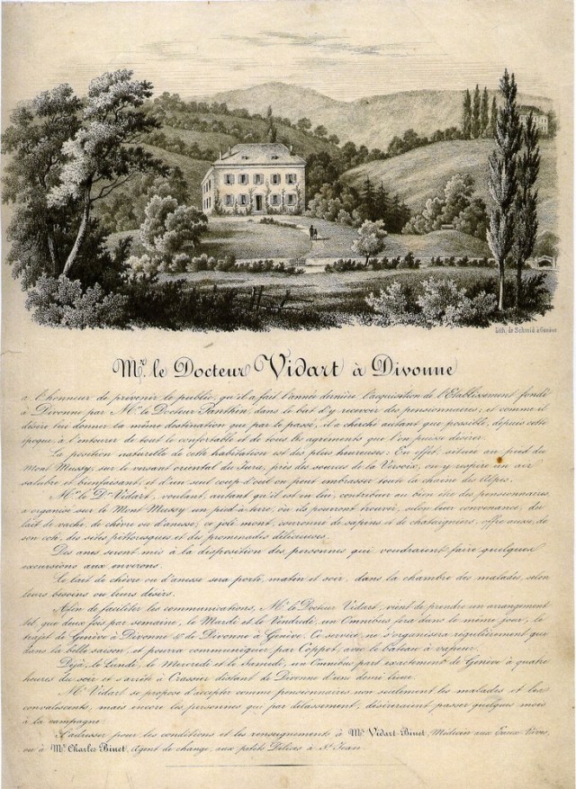 M le dr Vidart à Divonne