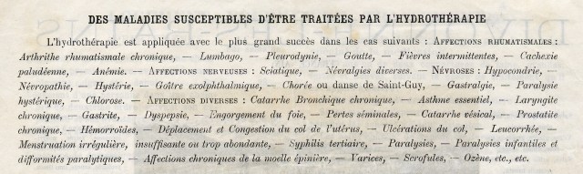 Des maladies susceptibles