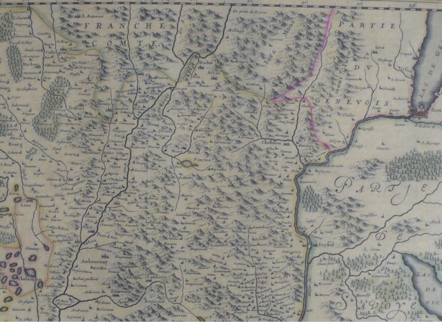 Pays de Gex genevois - Frontière surlignée