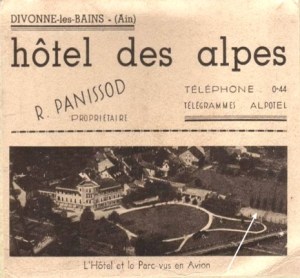 Hôtel des Alpes flyer