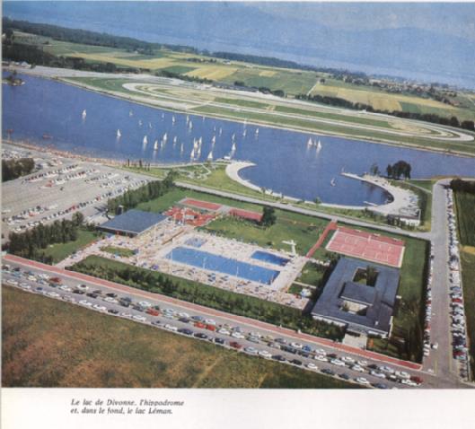 Le lac de Divonne en 1970