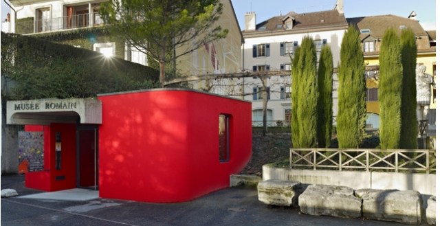 L'entrée du Musée romain, 9 rue Maupertuis à Nyon. Entrée gratuite chaque 1er dimanche du mois.
