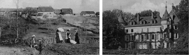 Hameau de Vésenex et "Château André" à Crassy.